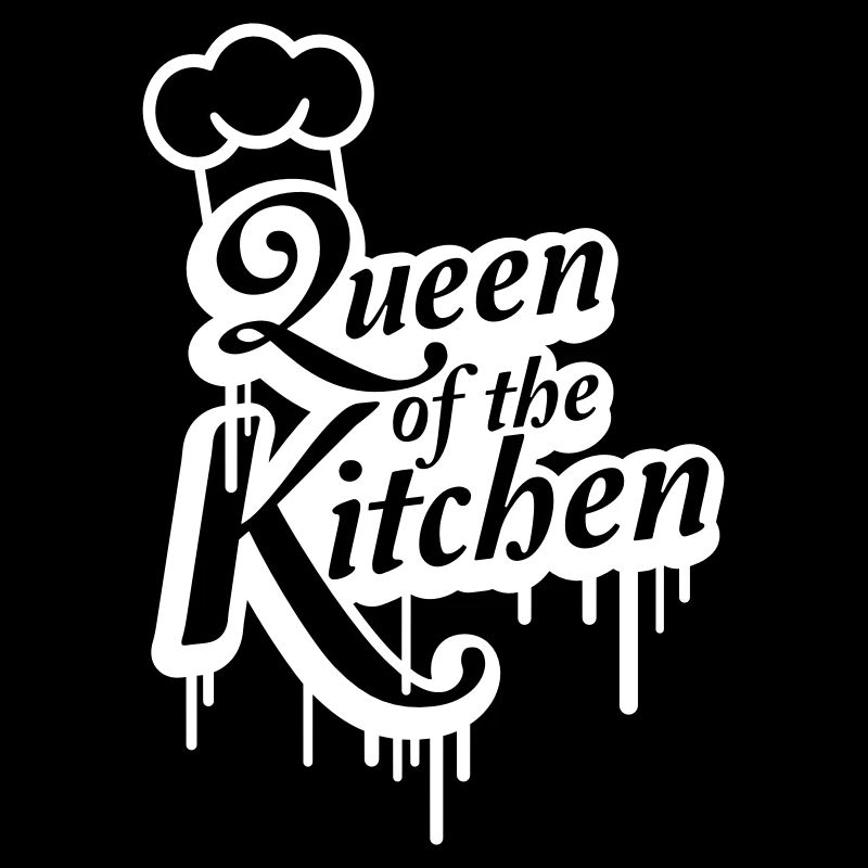 Logo lettering Kitchen Queen kitchen woman queen