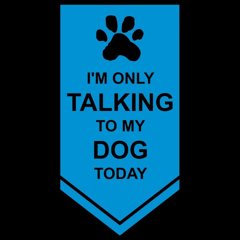 only talking to dog