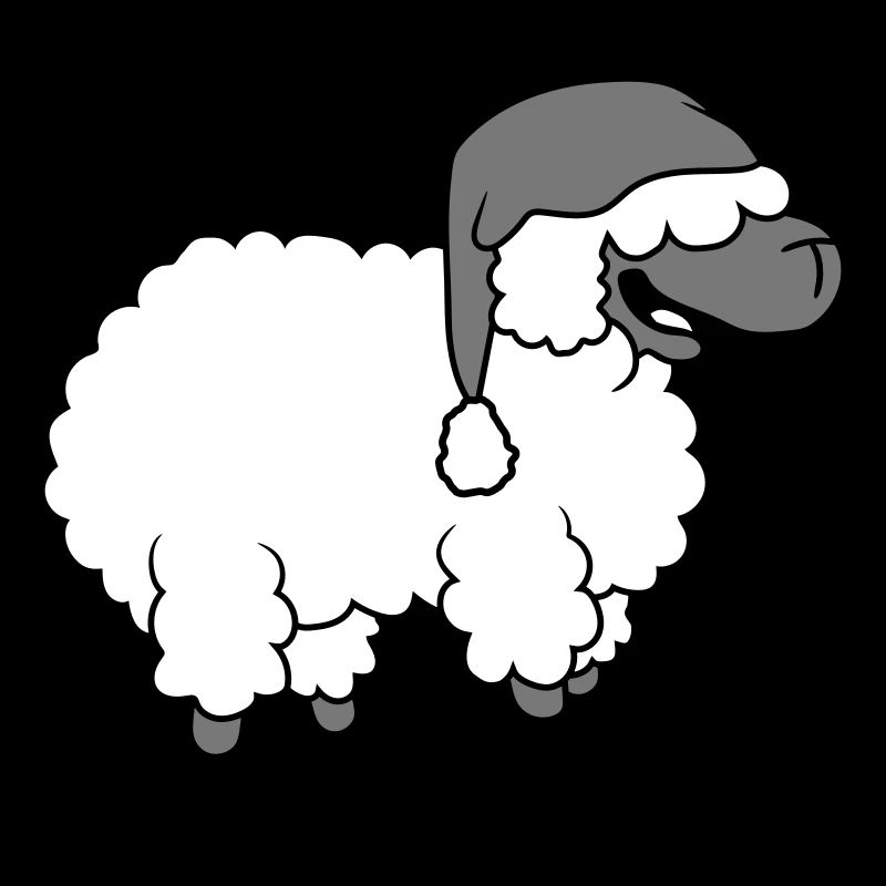 Lustiges lachendes Schaf