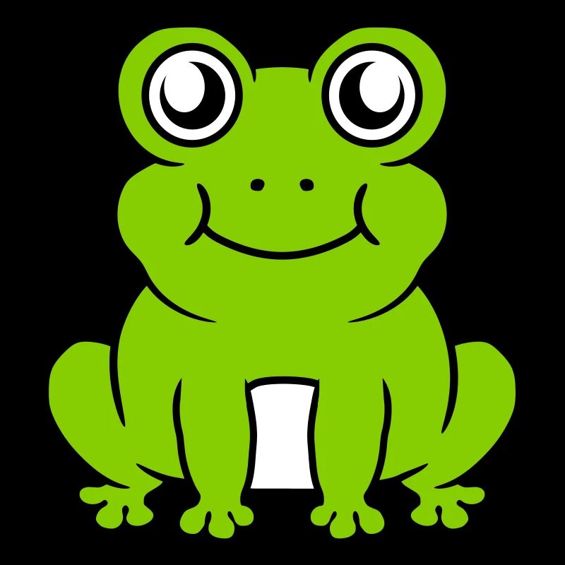 Petite grenouille douce assise