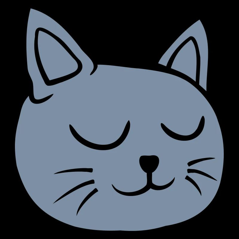 Yeux de chat détendus fermés