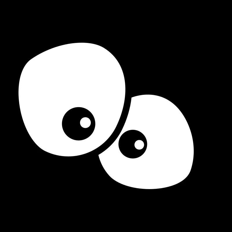 Joli visage de dessin animé avec de grands yeux