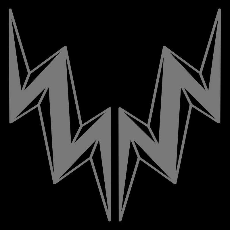 2 blitze stromschlag gefahr schild blitz symbol ka