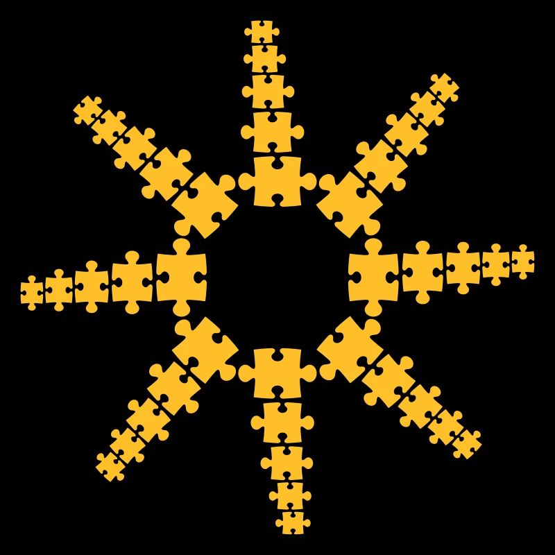 star puzzle sun pattern piece puzzle game puzzled