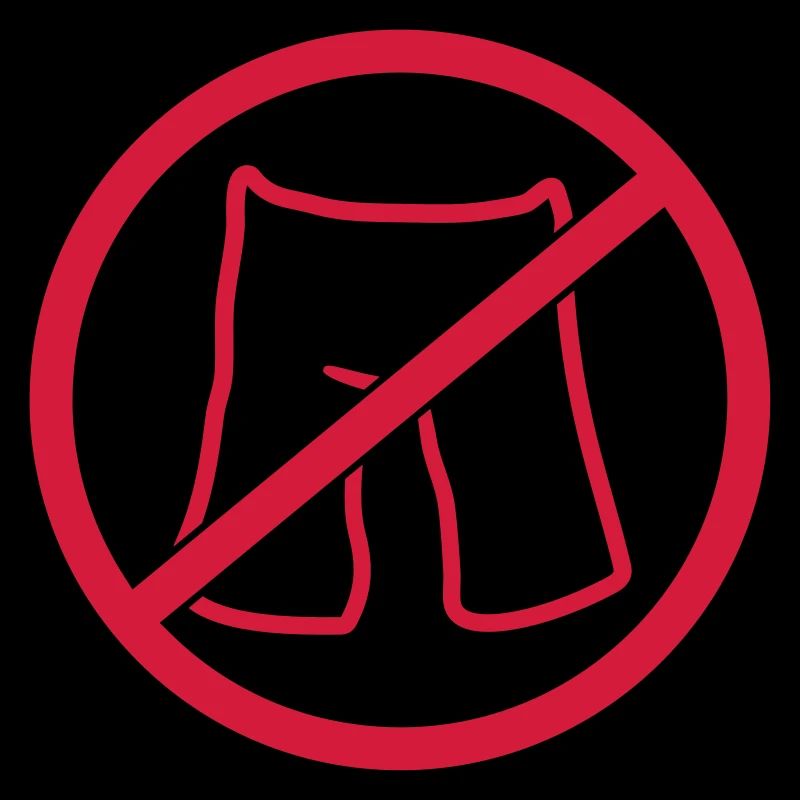 short shorts forbidden no trousers put on shield z