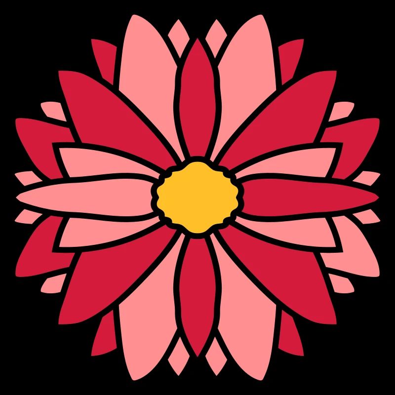 Design de jolie fleur rouge