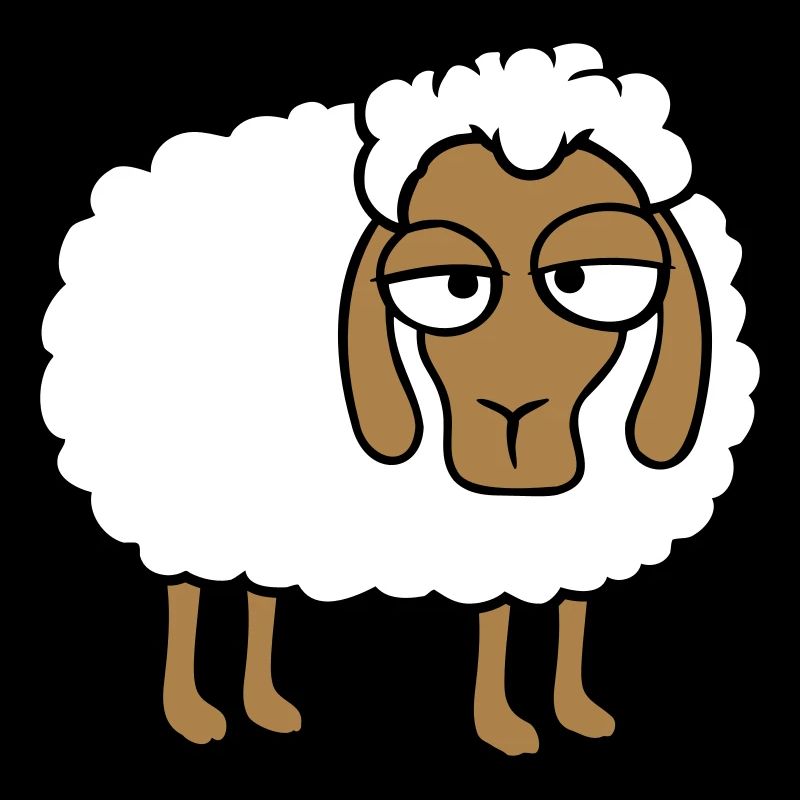 Sheep Tired Bored Look Sheep Lamb Sweet