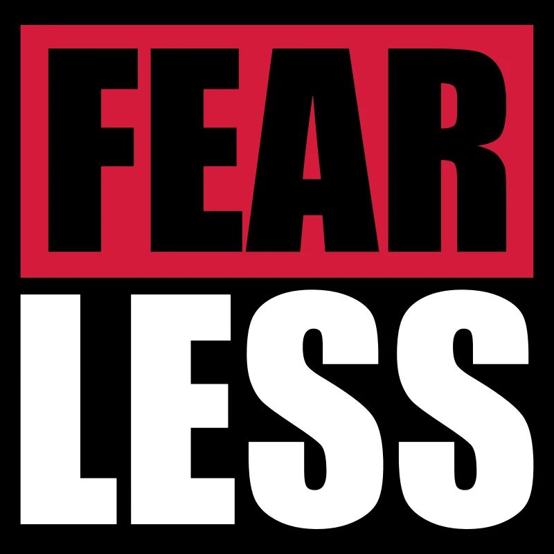 fearless Text Zitat Design