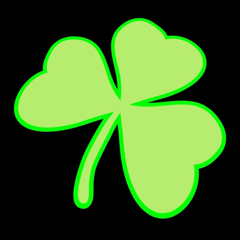trèfle trois feuilles porte-bonheur symbole vert plante
