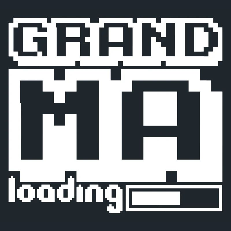Pixel Grandma Loading Ladebalken Gamer Videogame