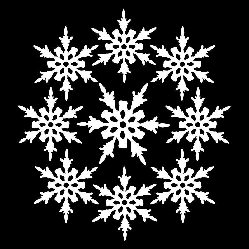 circle round pattern design cool winter cold snow