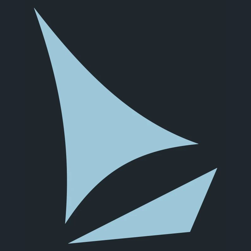 stylized sailboat