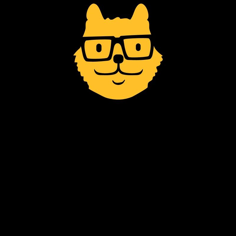 Smart Nerd Cat Lunettes à monture de corne Lunettes Geek Tie