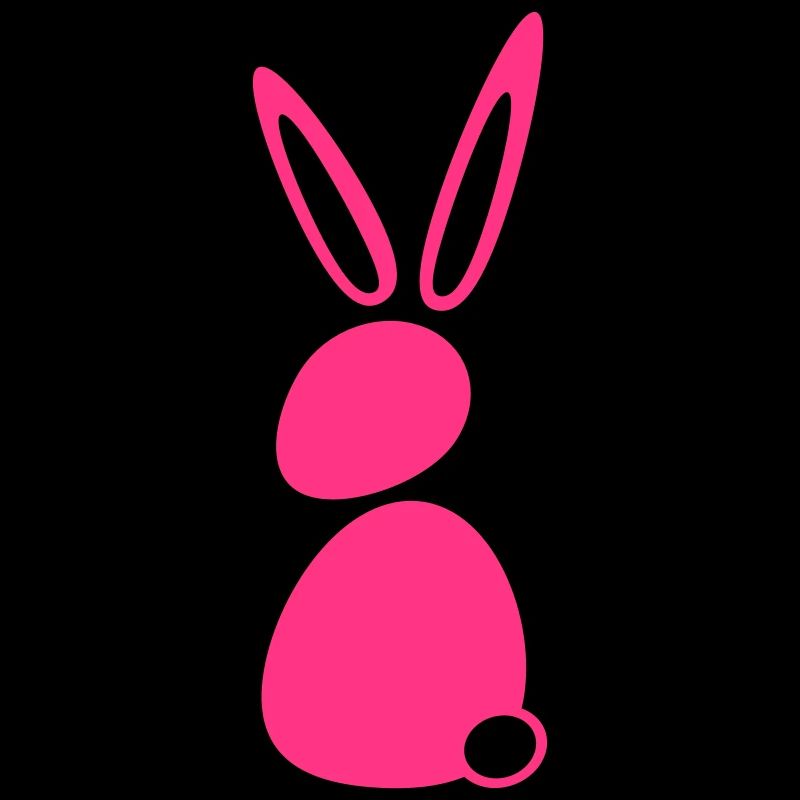 Lapin Lapin Lapin Dessin Animé Silhouette Mignon