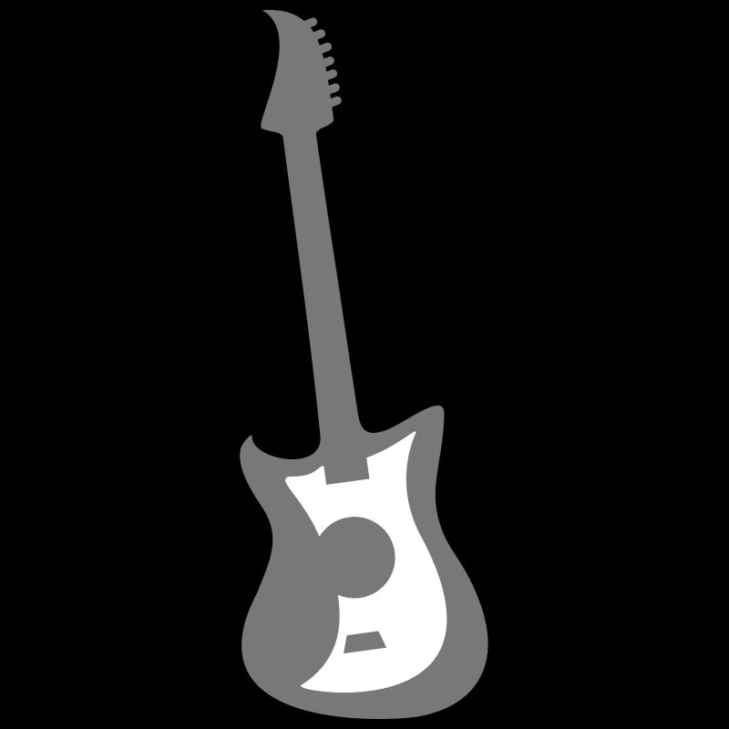 Logo cool guitare électrique
