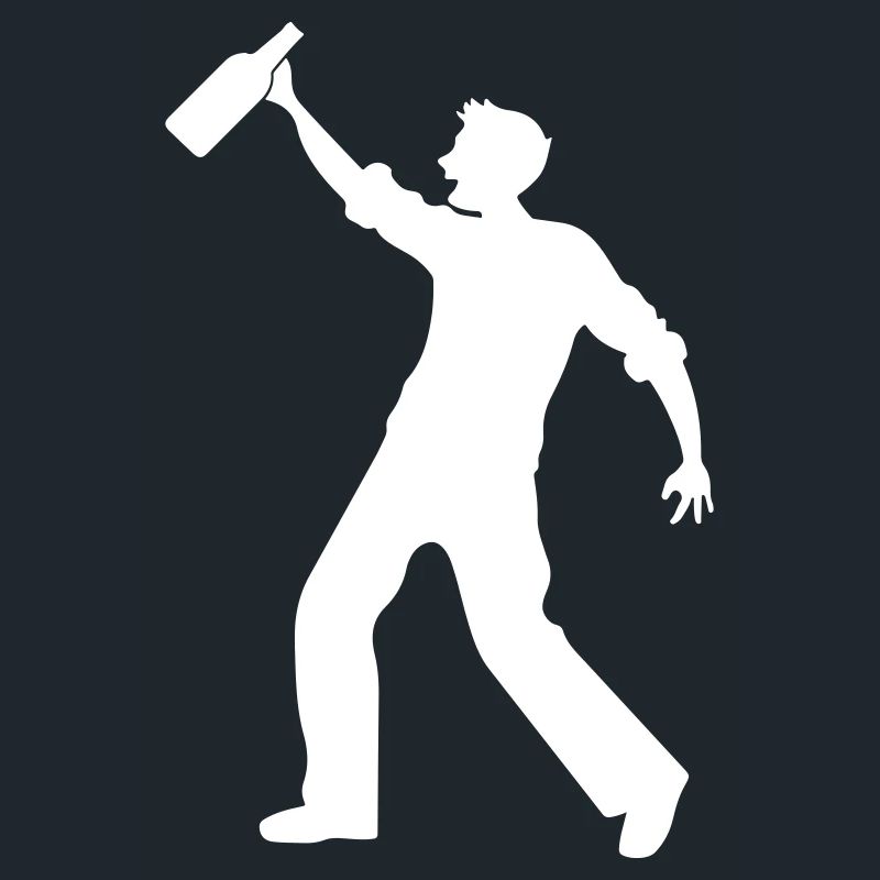Bier Trinken Silhouette