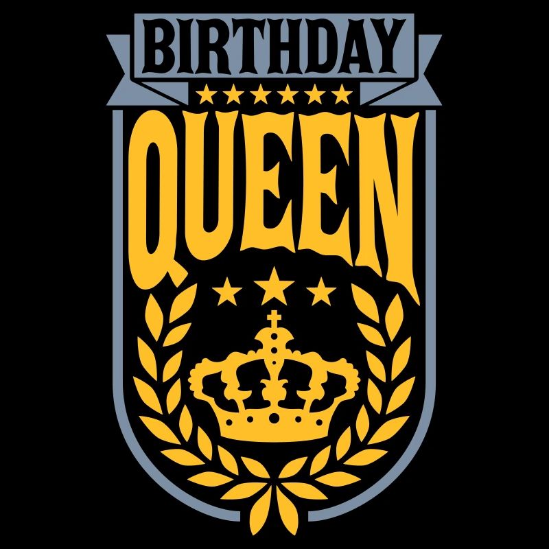 Mama Birthday Queen Logo