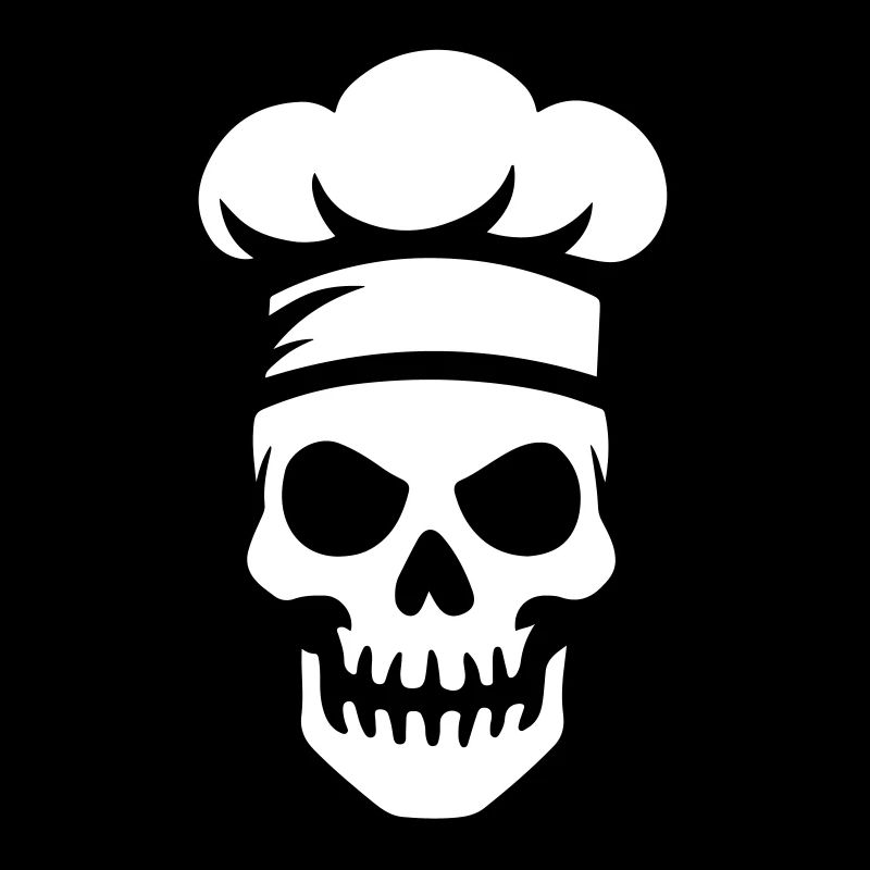 Chef Skeleton Chef Chaque de chef