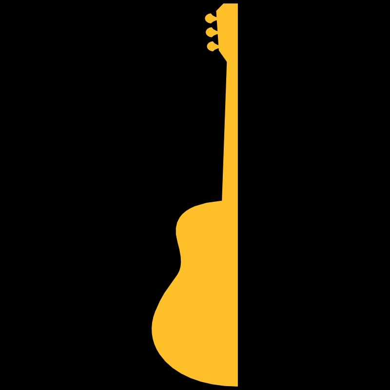 Half guitar guitar playing