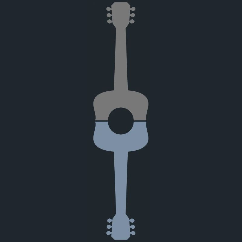 Reflection Half Guitar Guitarist