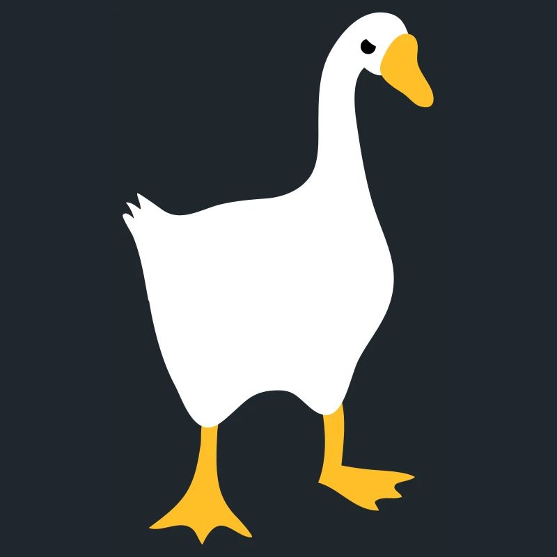 Sehr böse weiße Gans
