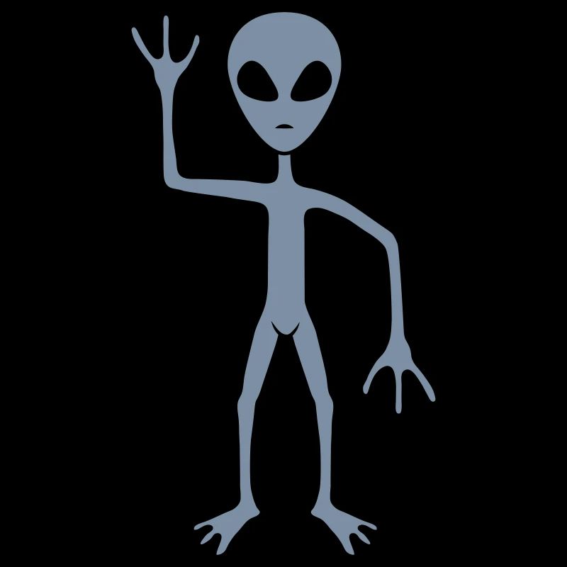 Alien Visitor Greeting Alien