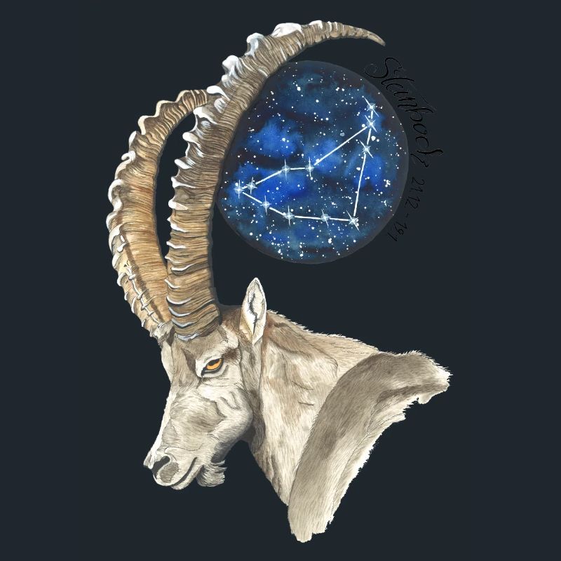 Sternzeichen Steinbock mit Datum und Sternbild