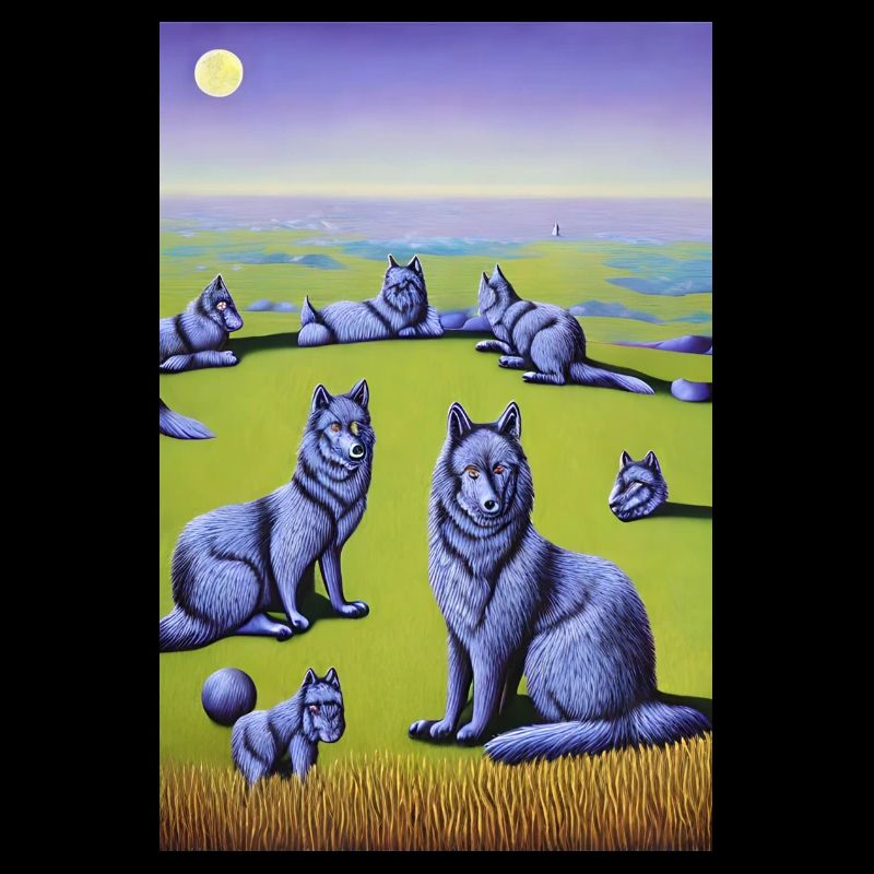 Des loups en meute