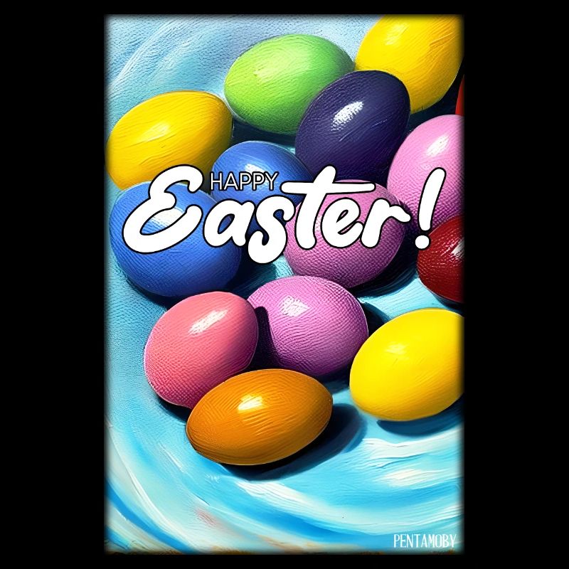 Happy Easter - Osterei Ostern Osterfest Bunte Eier