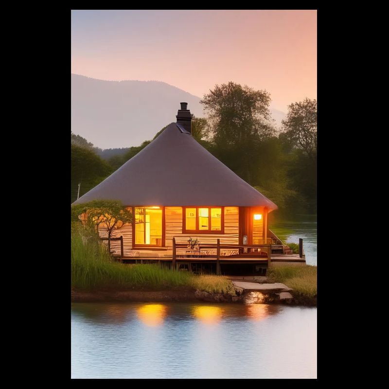 Charmante cabane au bord du lac