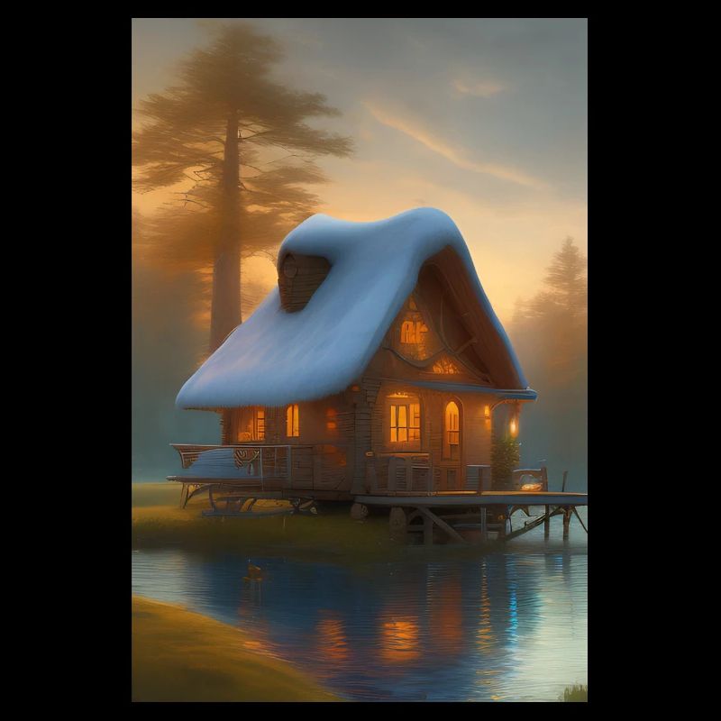 Charmante cabane au bord du lac