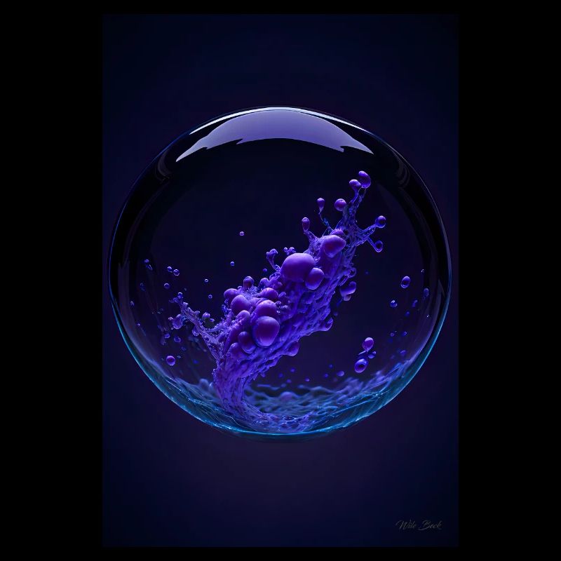 Wolken in einer Blase lila2