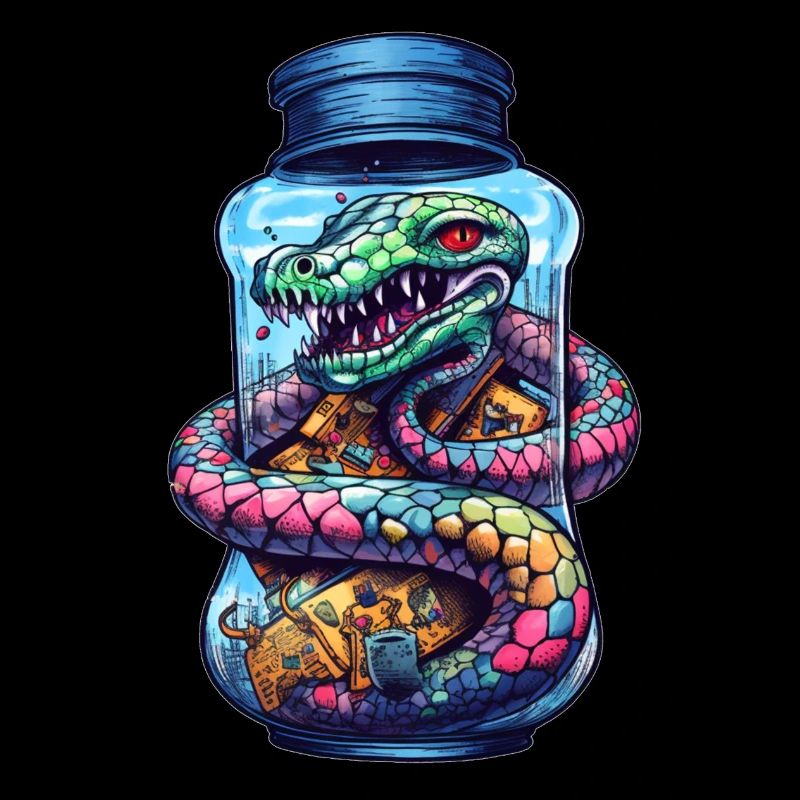 Dessin de tatouage de basilic