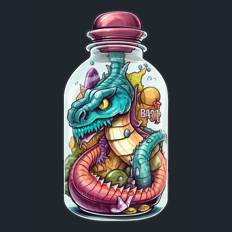 Dessin de tatouage de basilic