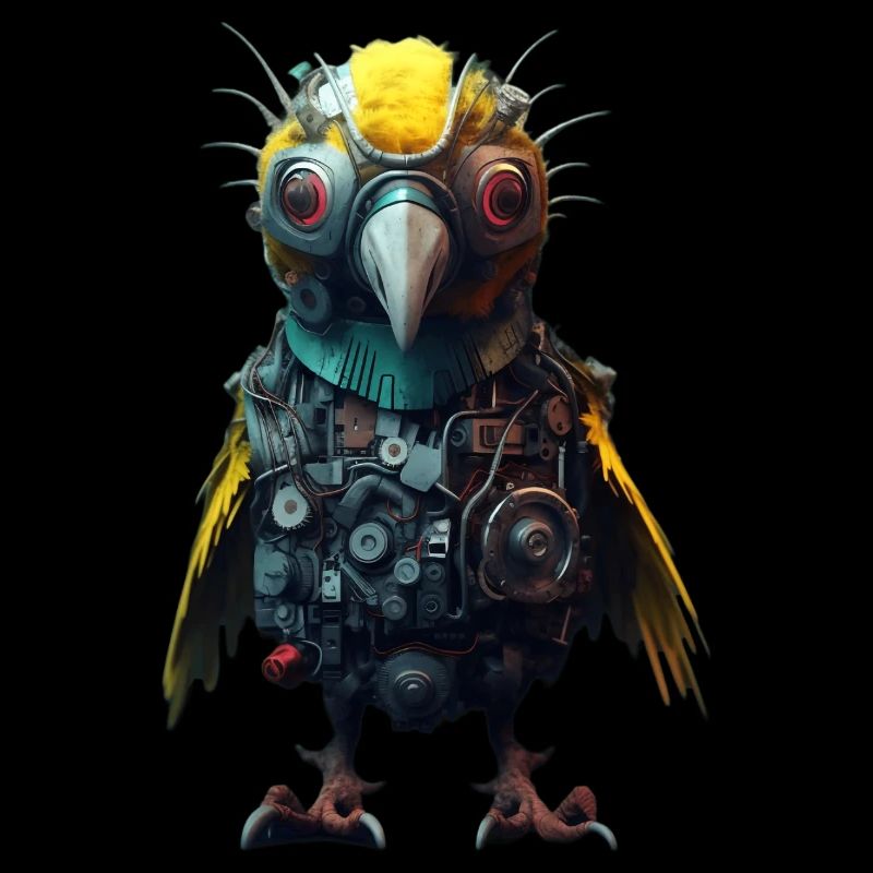 Mignon oiseau Steampunk