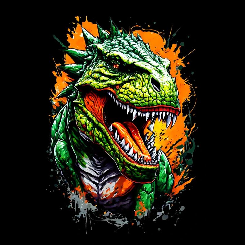 Aggressive dinosaur T Rex