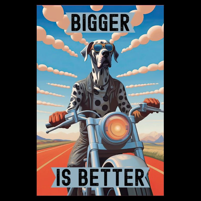 Plus c’est gros, mieux c’est : le grand danois à moto