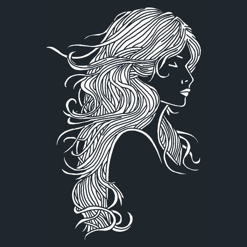 Fille aux cheveux blancs