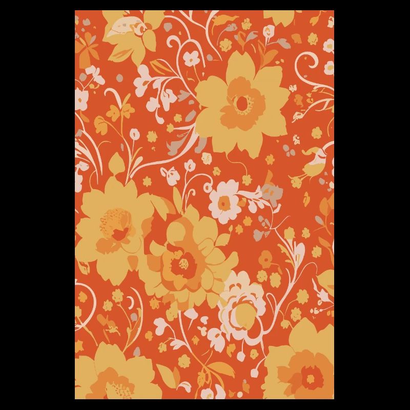 Retro Century Blossom Blumenmuster