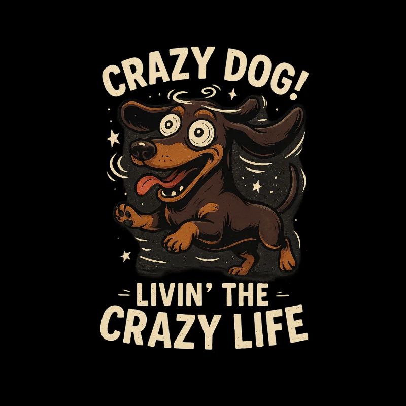 TinyPaws Fun Logo "Crazy Dog, livin the crazy.."