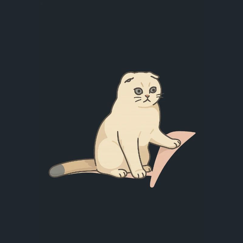 Chat mignon avec une expression mélancolique