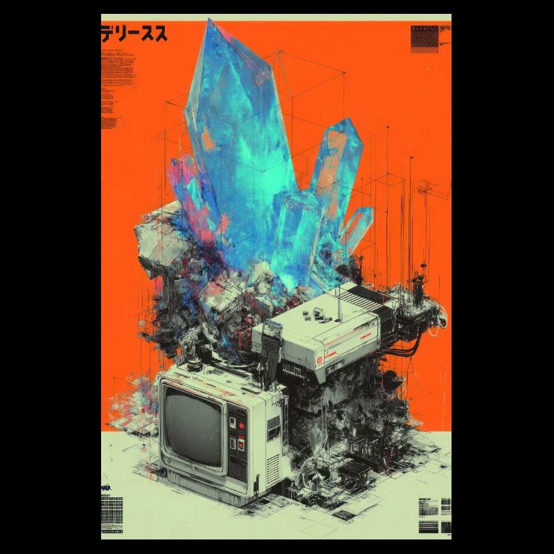 Retro-Tech-Kristallfusion