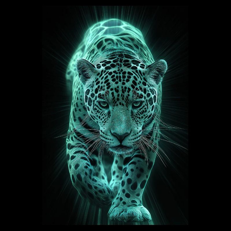 Neon Jaguar en mouvement