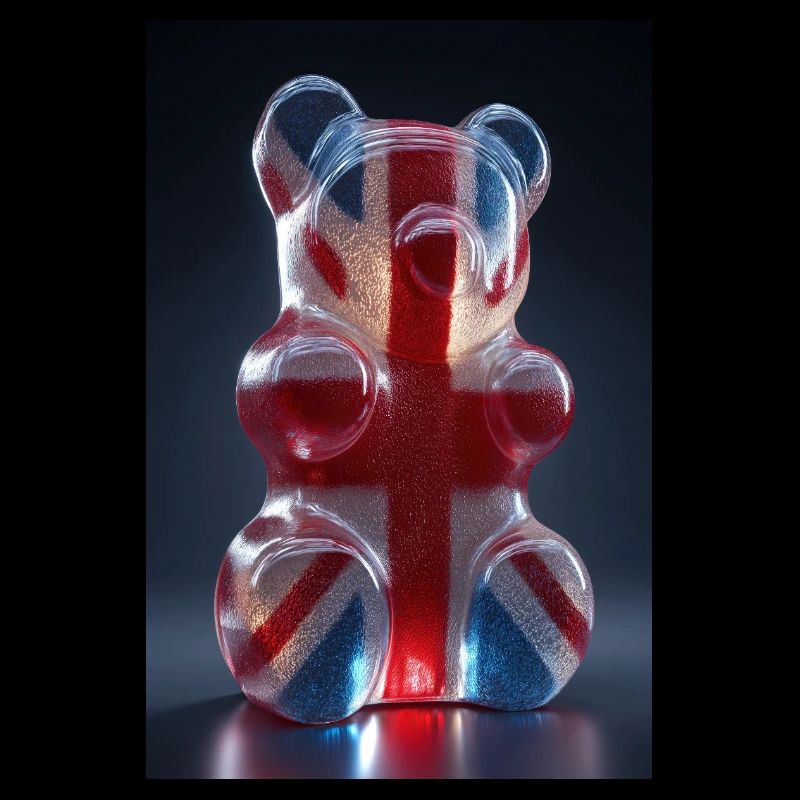 Drapeau britannique Gummy Bear
