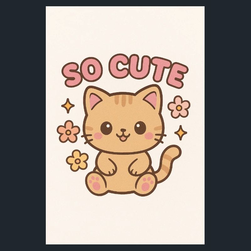 So cute kitty design