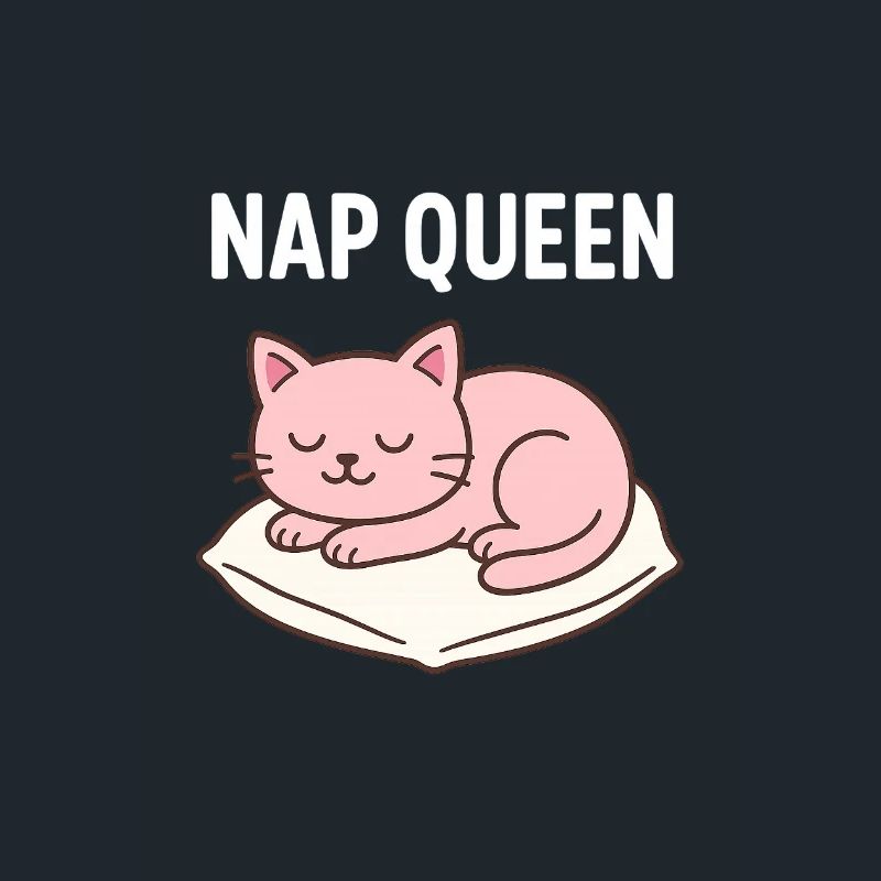 Cute sleeping cat design