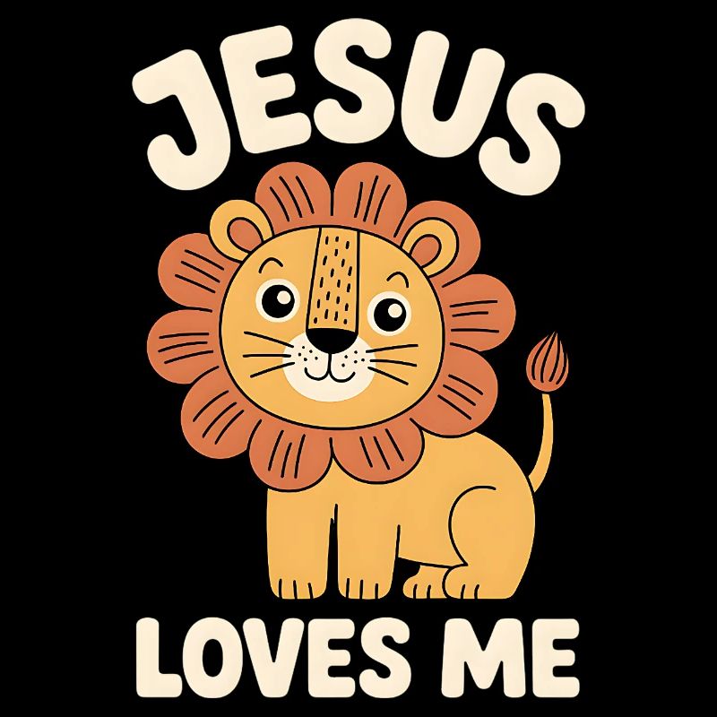 Jésus chrétien m’aime lion mignon