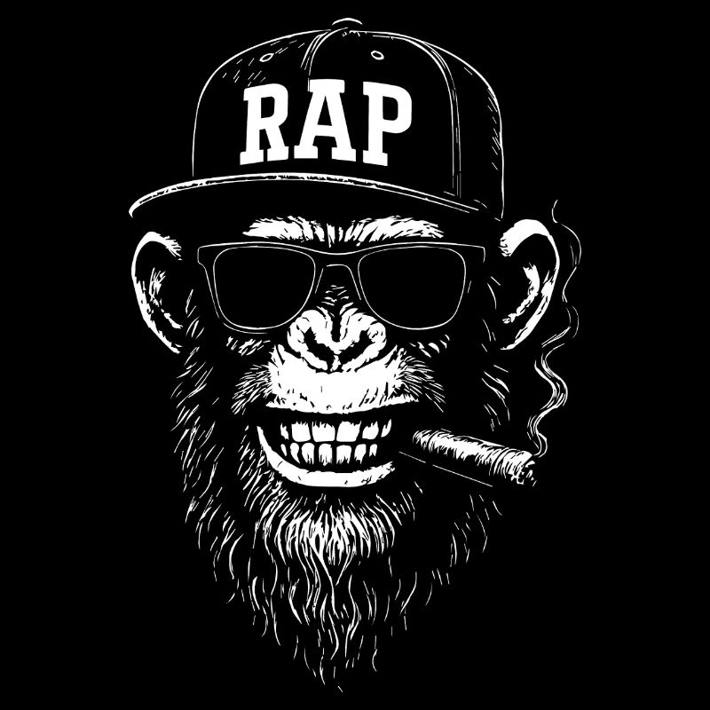 Rap Monkey Streetwear Kappe