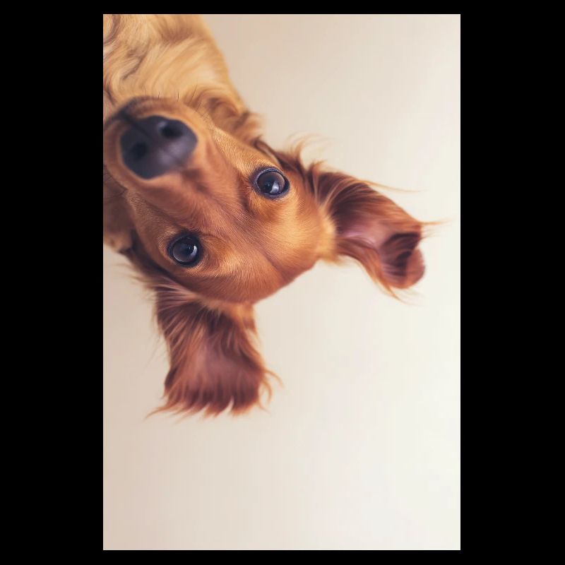 Portrait curieux du chiot