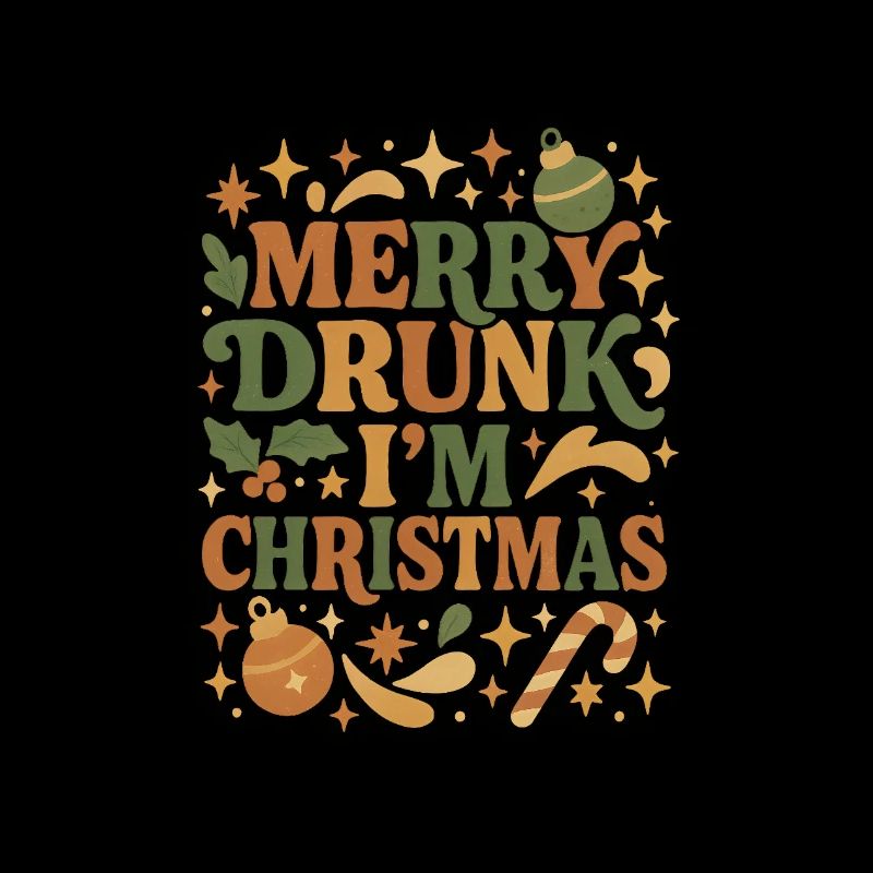 Merry Drunk Im Christmas Ugly Sweater Weihnachts